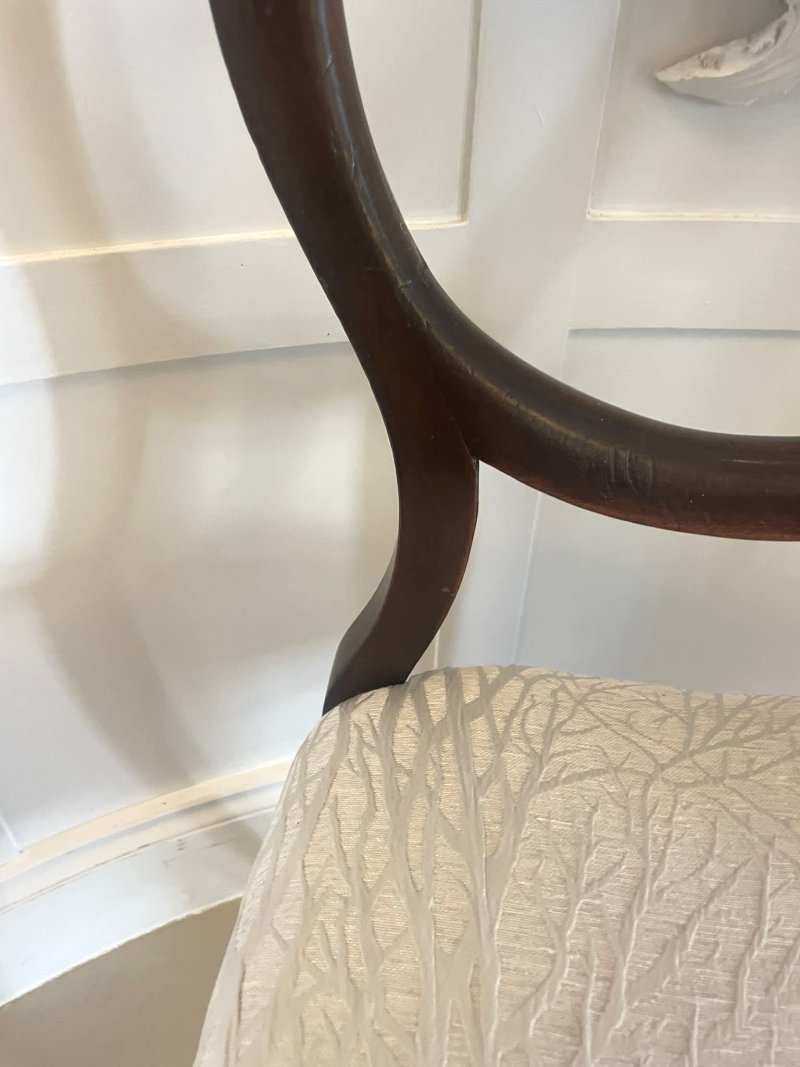 Pair of Antique Victorian Quality Mahogany Side Chairs - Image 12